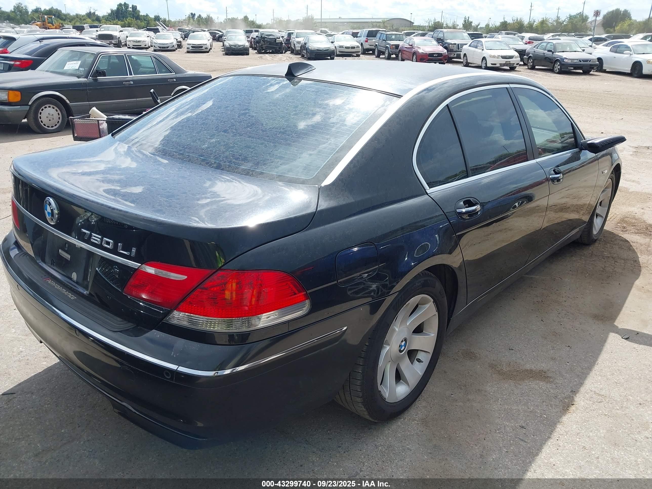 2008 Bmw 750li   Черный vin: WBAHN83588DT79597