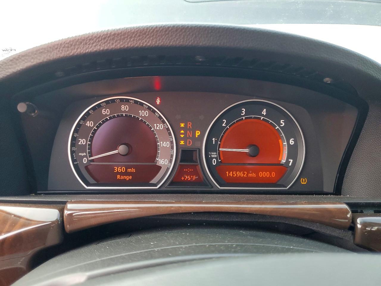2008 Bmw 750 Li Серый vin: WBAHN83588DT83472