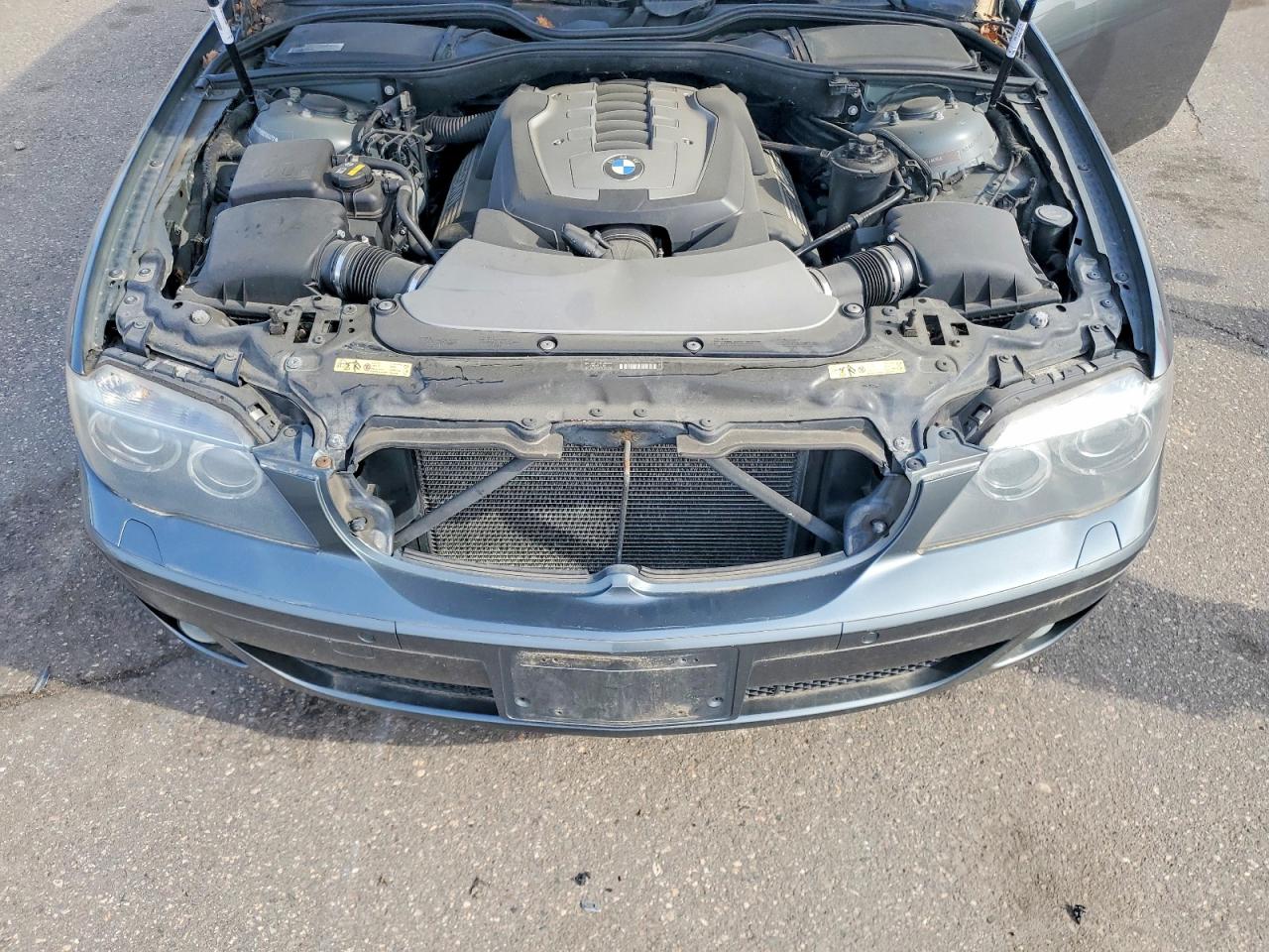 2008 Bmw 750 Li Серый vin: WBAHN83588DT83472