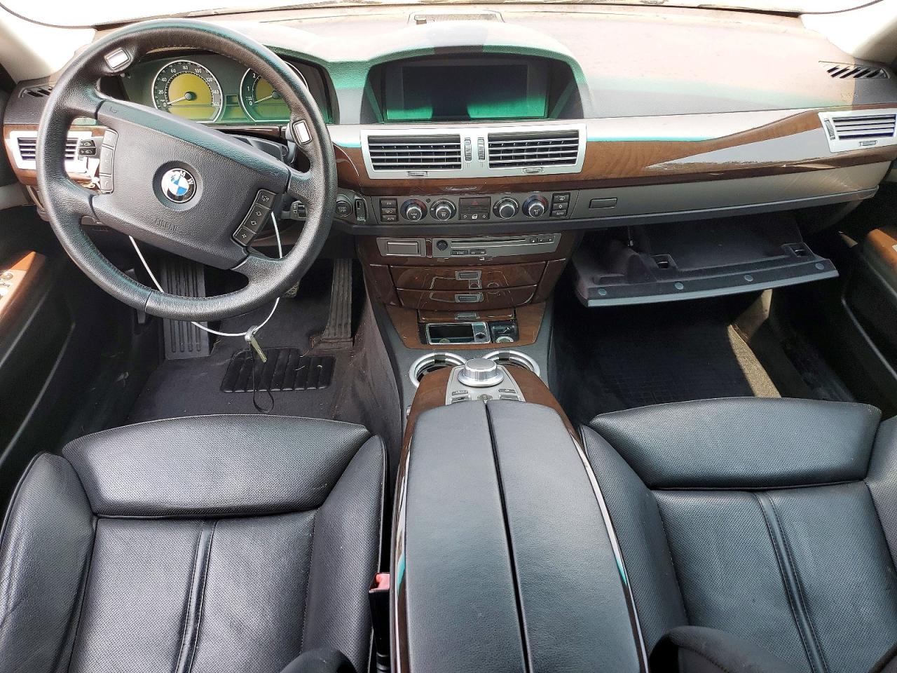2007 Bmw 750 Black vin: WBAHN83597DT66565