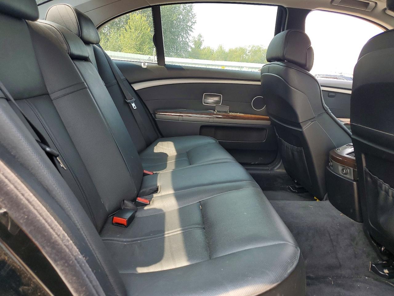 2007 Bmw 750 Black vin: WBAHN83597DT66565