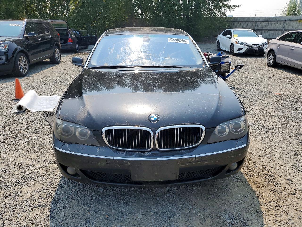 2007 Bmw 750 Black vin: WBAHN83597DT66565