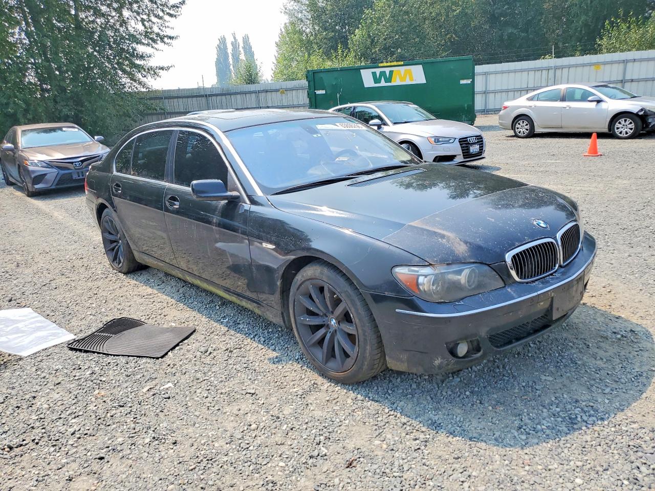 2007 Bmw 750 Black vin: WBAHN83597DT66565