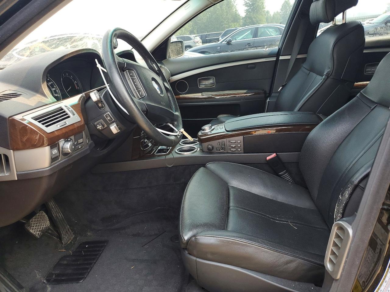 2007 Bmw 750 Black vin: WBAHN83597DT66565