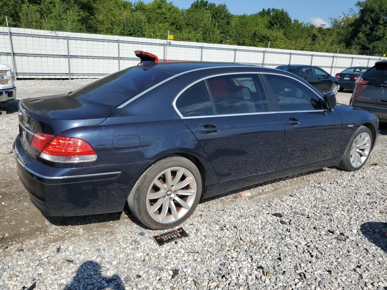 2007 Bmw 750 Black vin: WBAHN83597DT71653