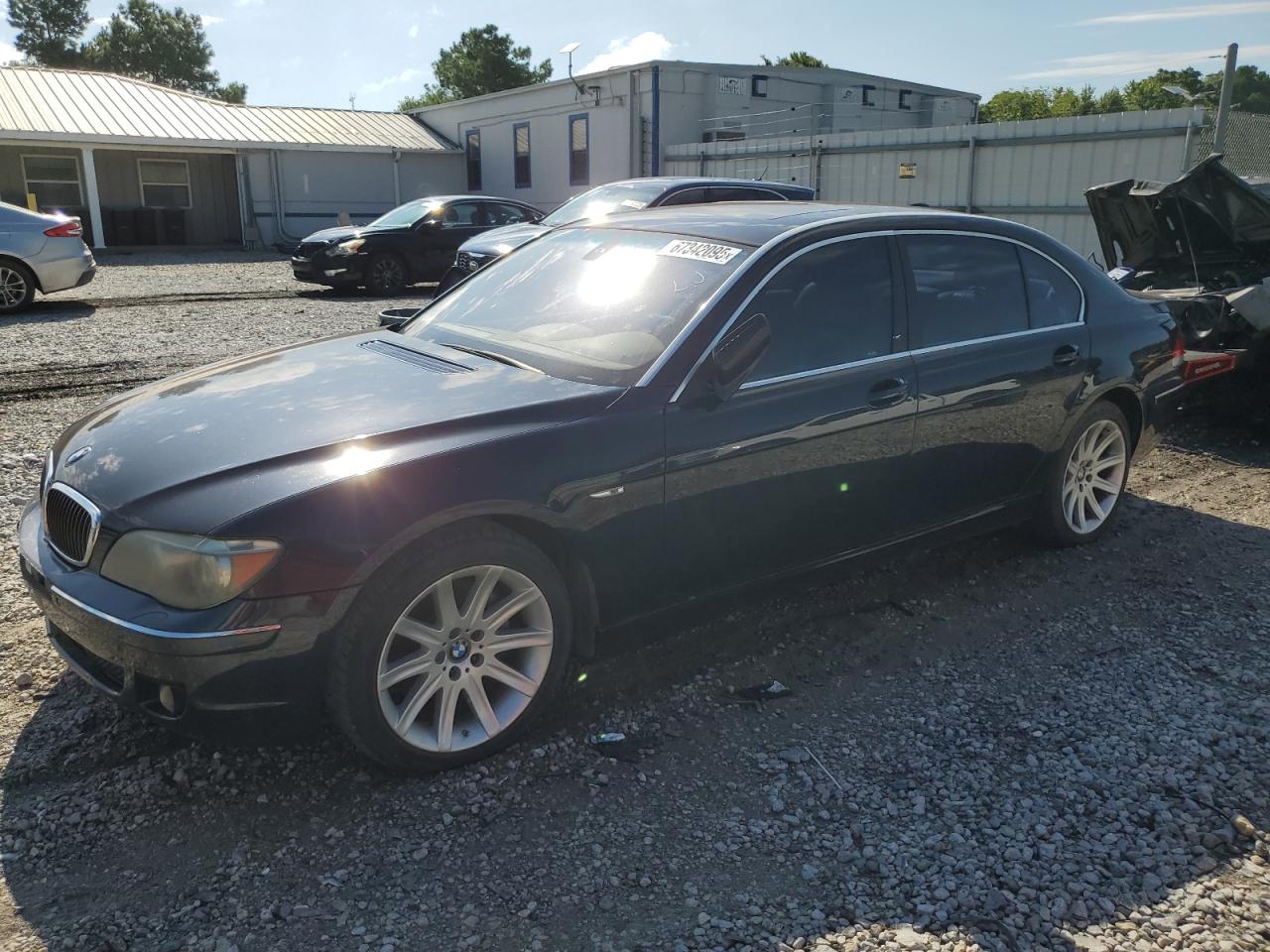 2007 Bmw 750 Black vin: WBAHN83597DT71653