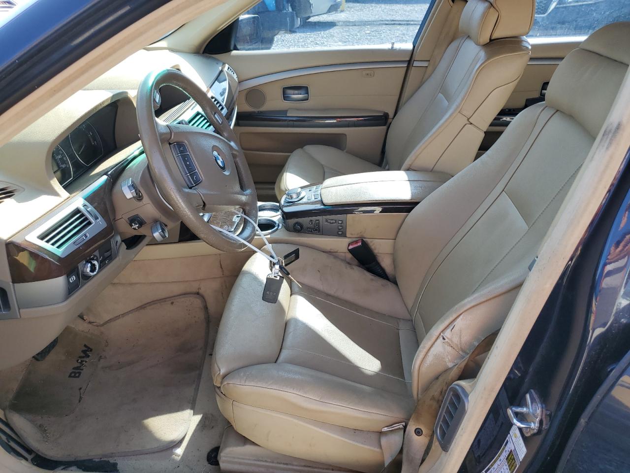 2007 Bmw 750 Black vin: WBAHN83597DT71653