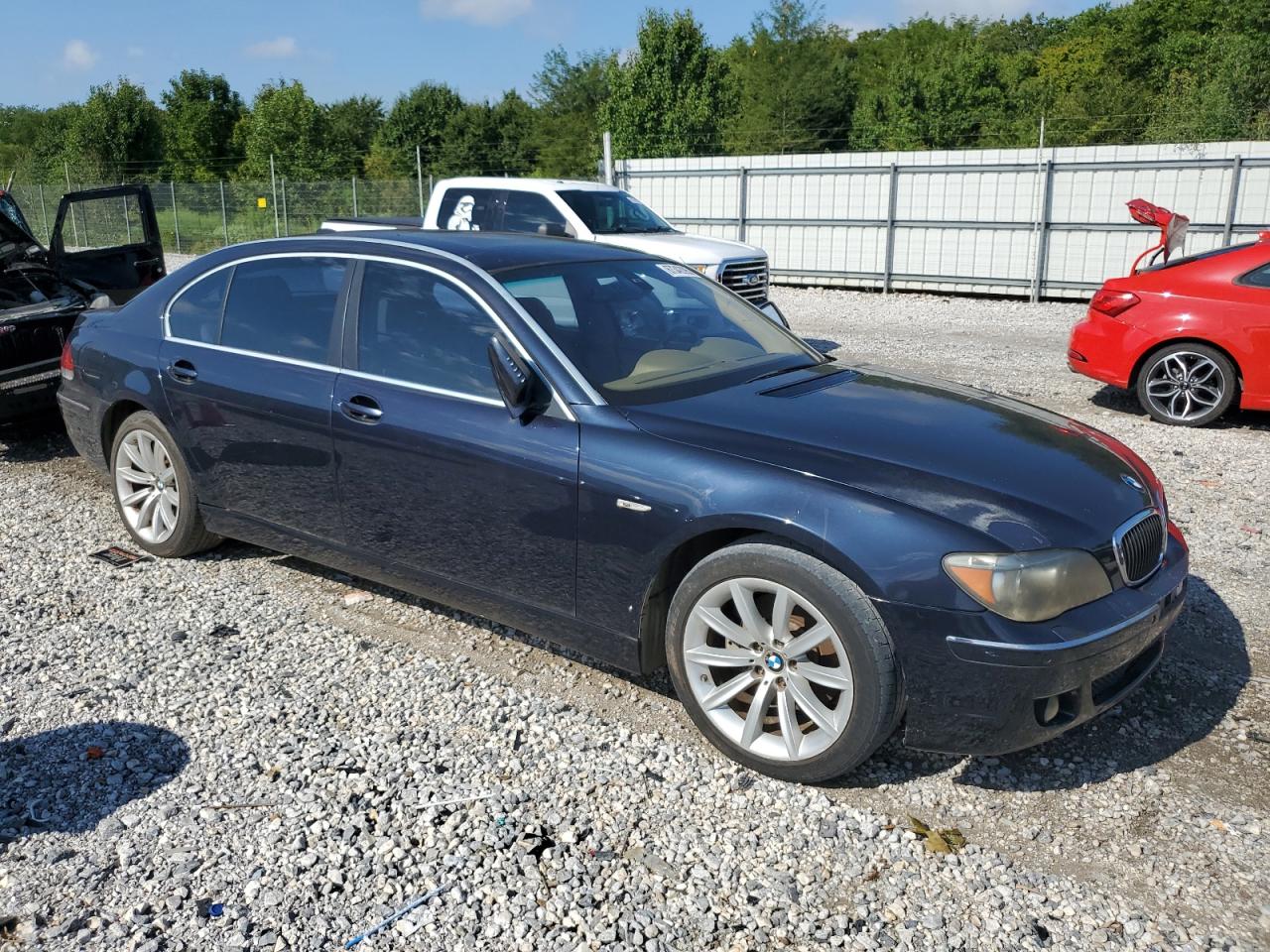 2007 Bmw 750 Black vin: WBAHN83597DT71653