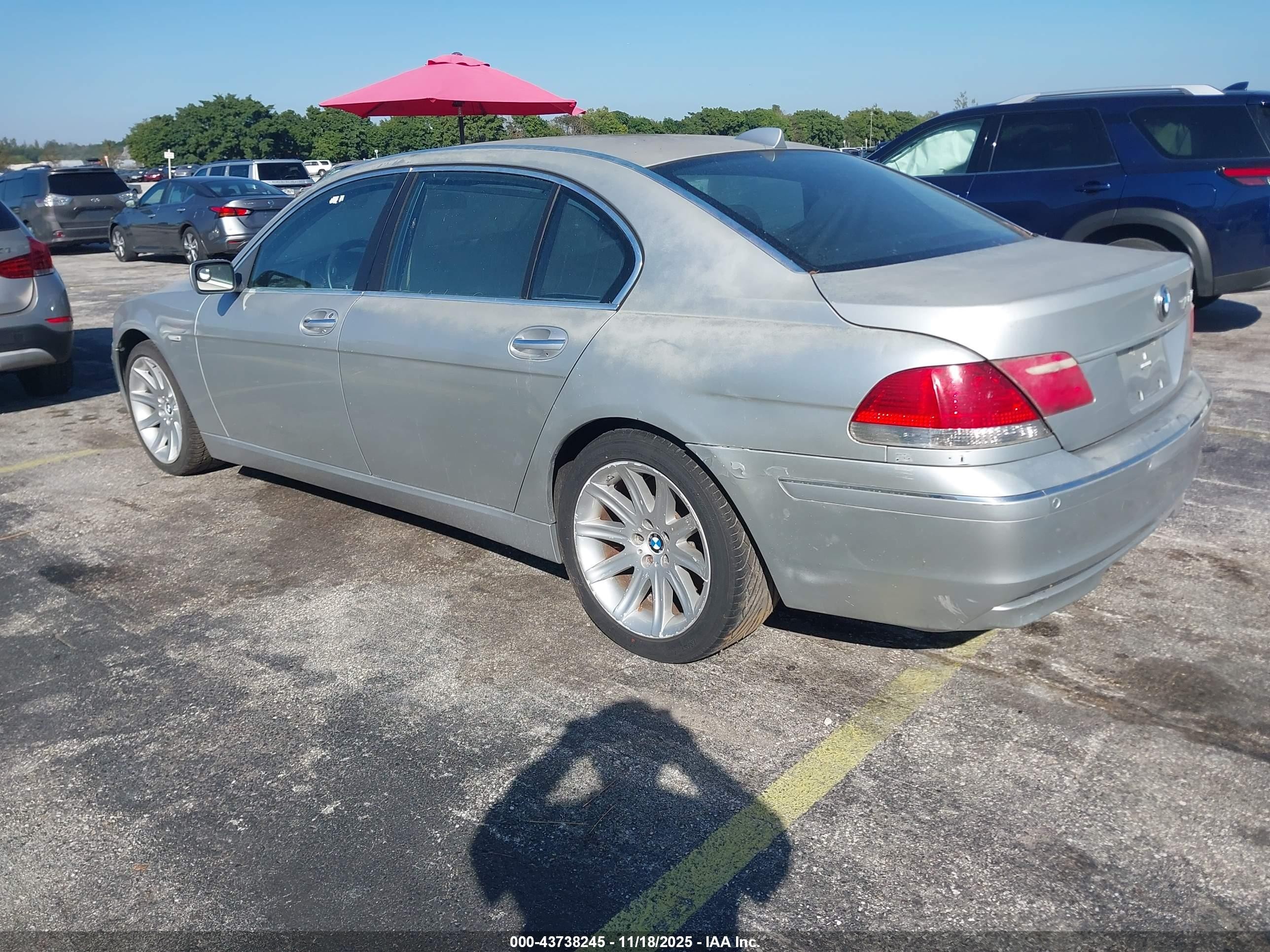 2008 Bmw 750li   Silver vin: WBAHN83598DT78605