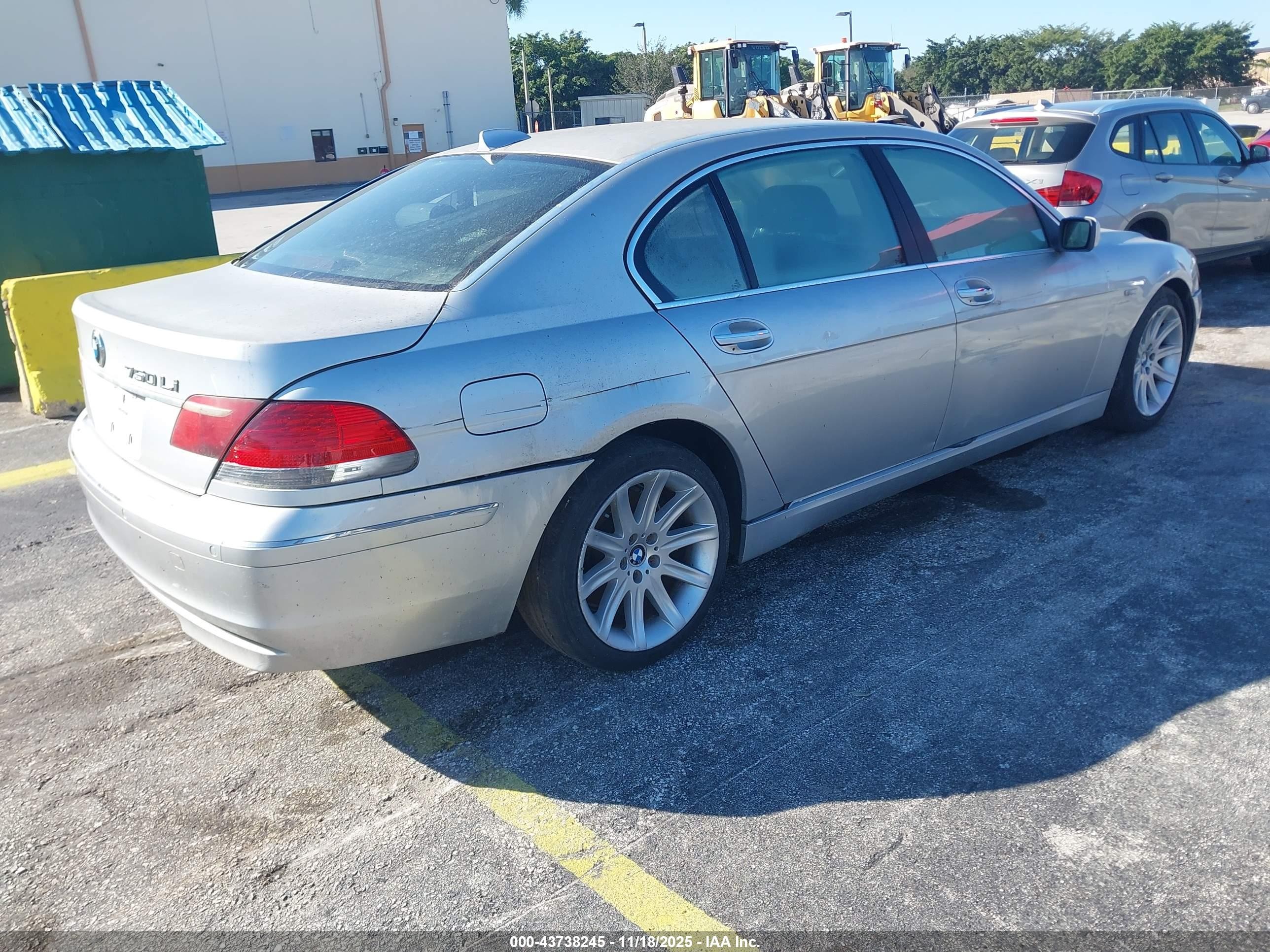 2008 Bmw 750li   Silver vin: WBAHN83598DT78605