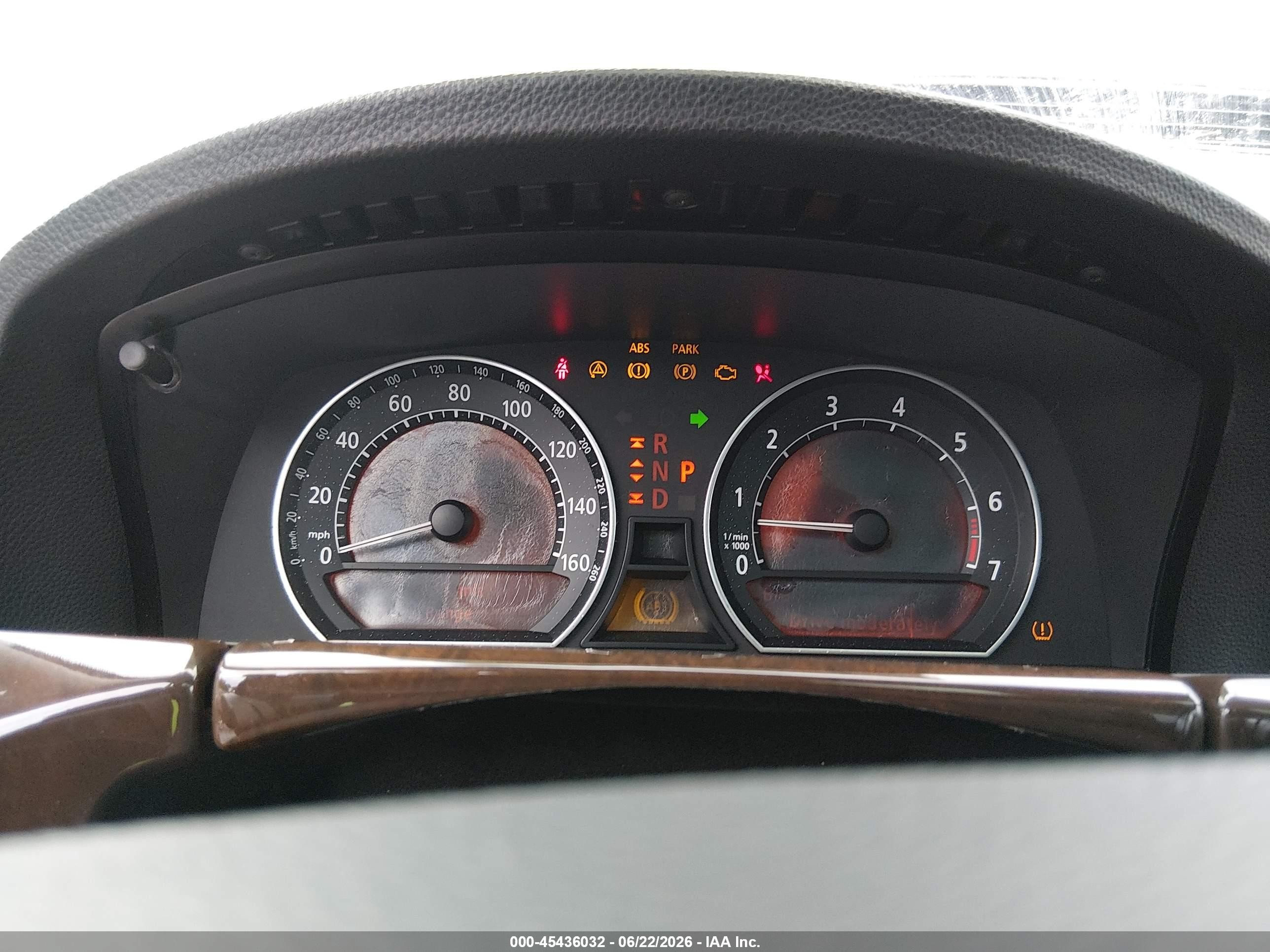 2008 Bmw 750 Li Black vin: WBAHN83598DT79110