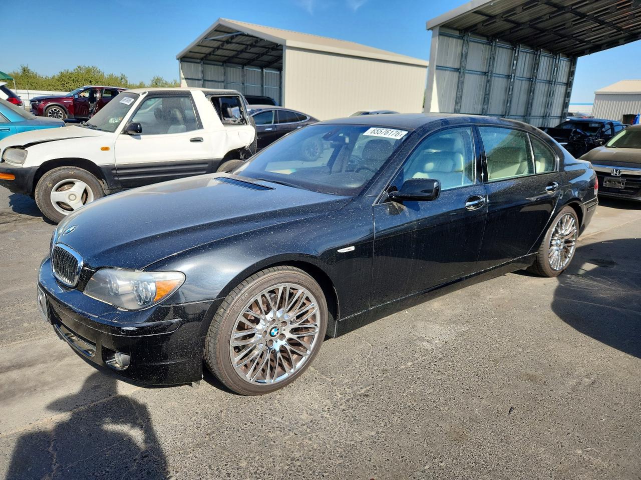 2008 Bmw 750 Li Black vin: WBAHN83598DT81486