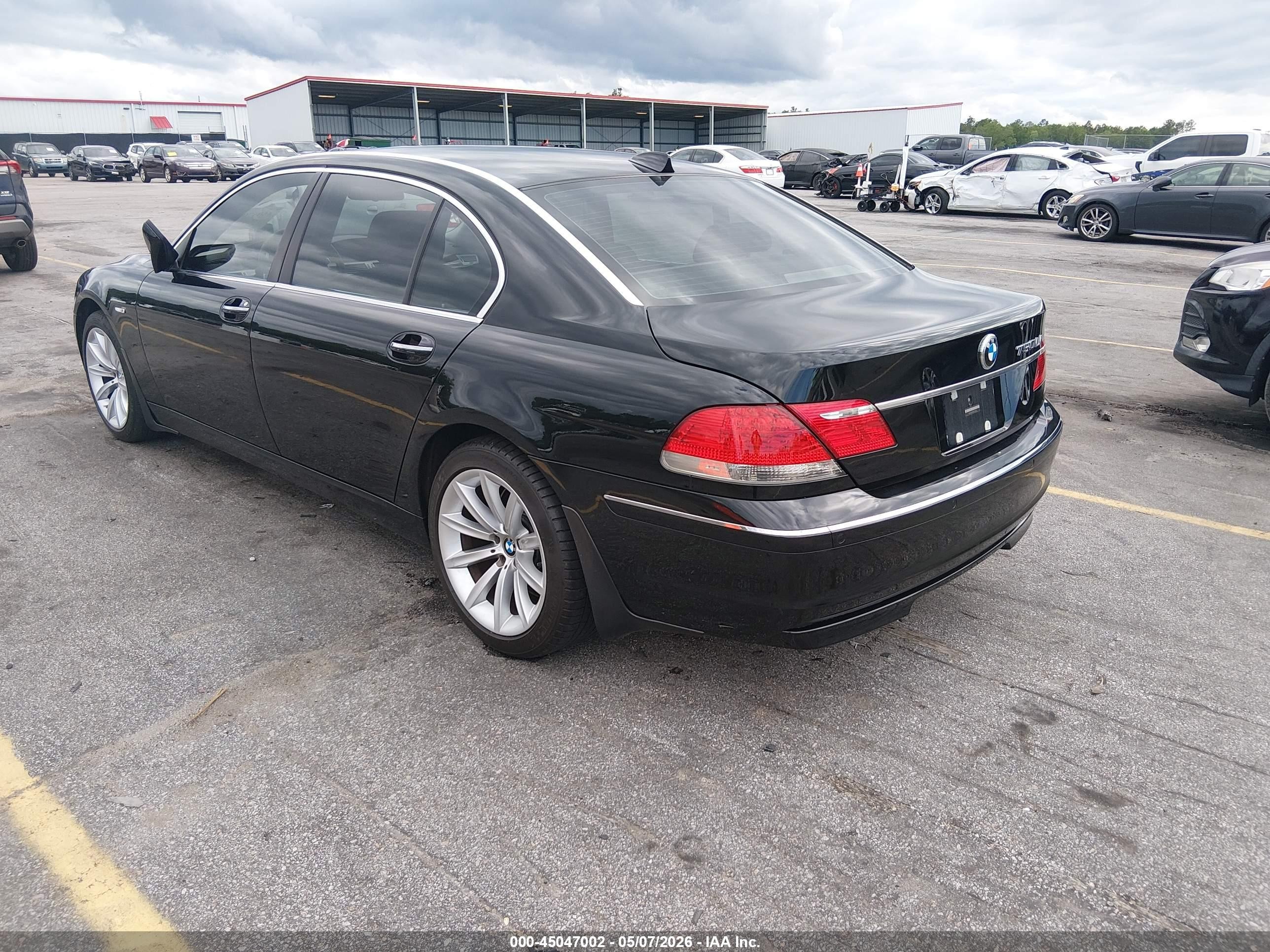 2008 Bmw 750li   Black vin: WBAHN83598DT85263