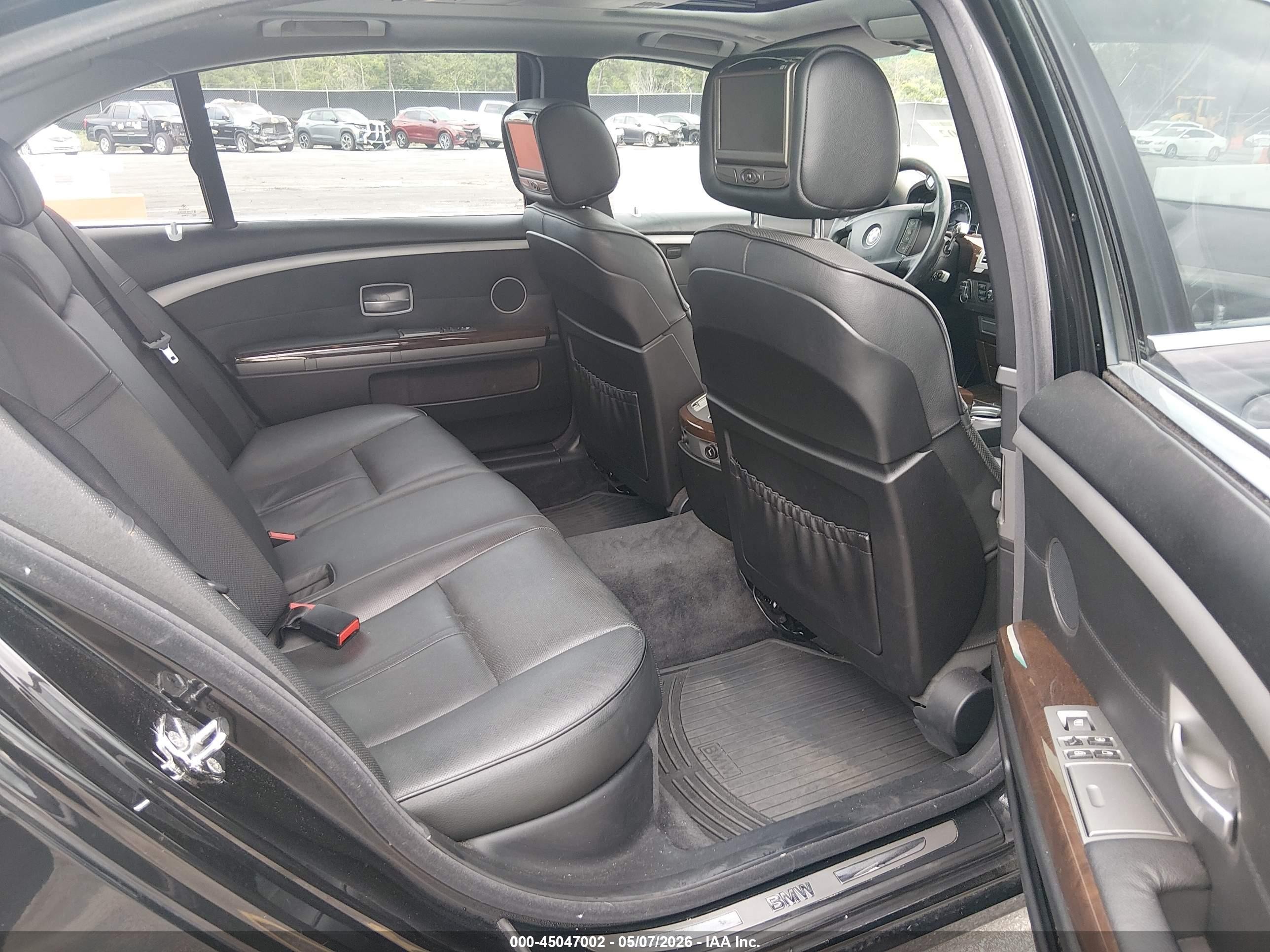 2008 Bmw 750li   Black vin: WBAHN83598DT85263
