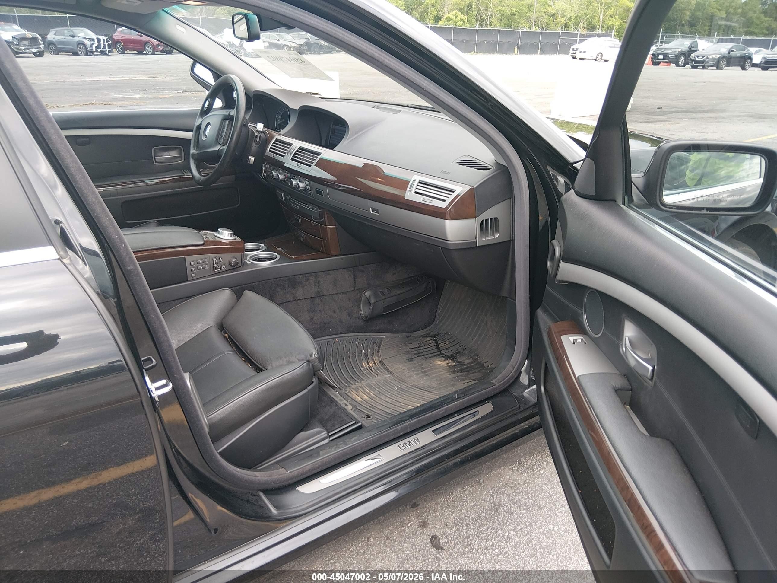 2008 Bmw 750li   Black vin: WBAHN83598DT85263