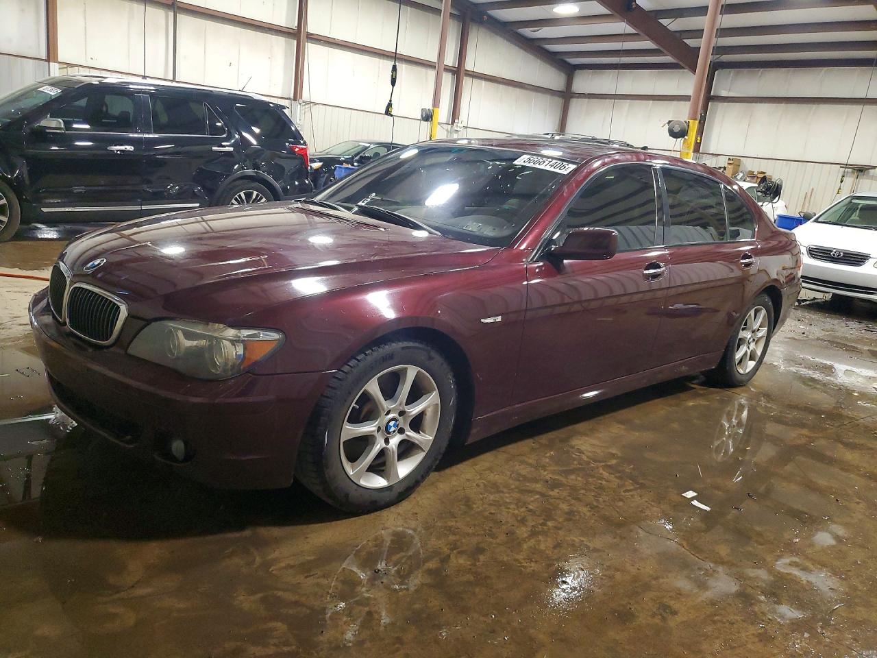 2008 Bmw 750 Li Maroon vin: WBAHN83598DT85408