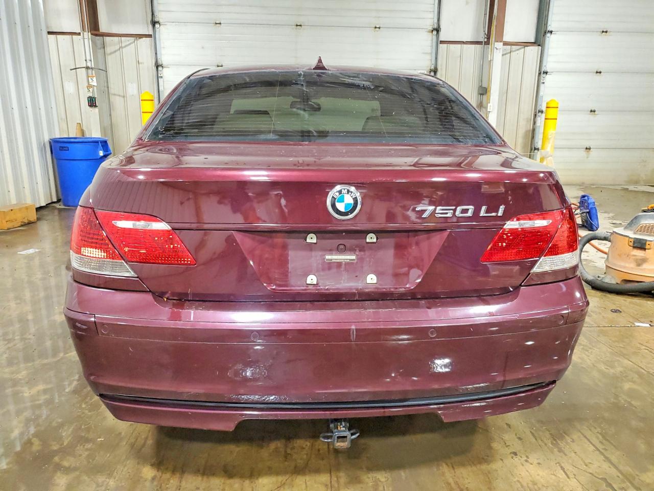 2008 Bmw 750 Li Maroon vin: WBAHN83598DT85408