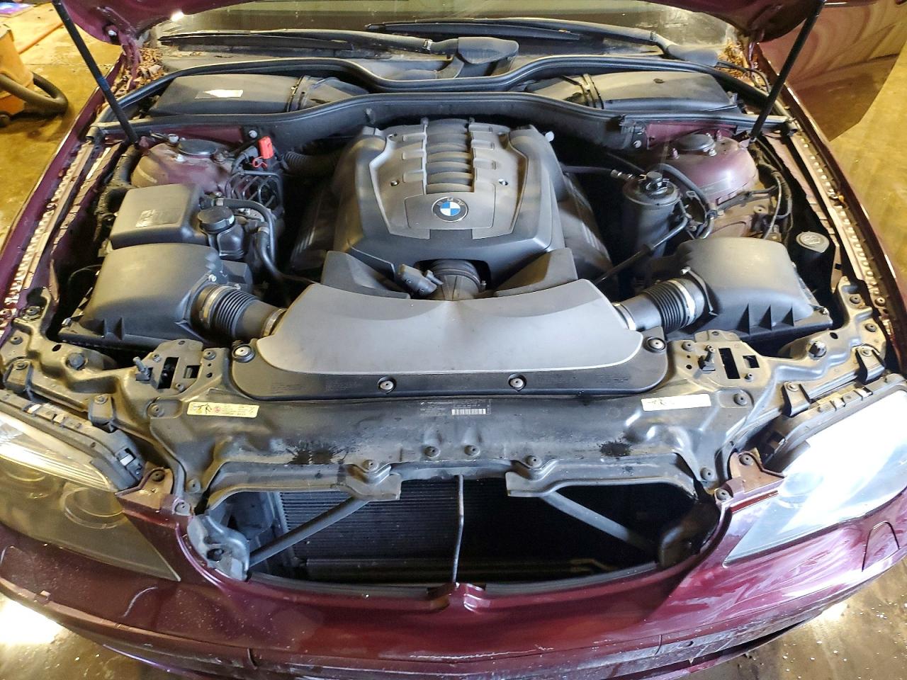 2008 Bmw 750 Li Maroon vin: WBAHN83598DT85408