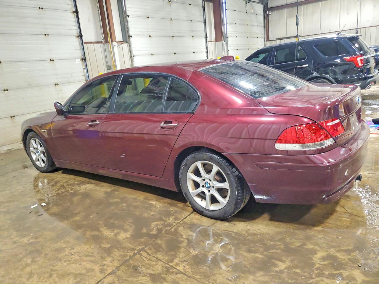 2008 Bmw 750 Li Maroon vin: WBAHN83598DT85408