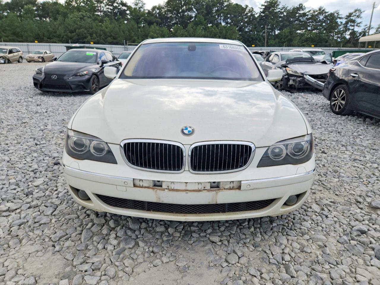 2006 Bmw 750 Li White vin: WBAHN835X6DT36988