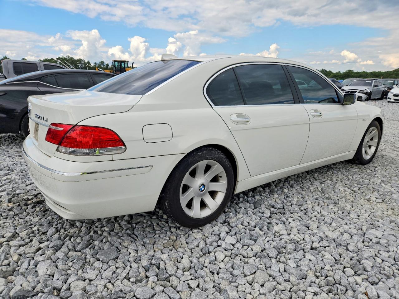 2006 Bmw 750 Li White vin: WBAHN835X6DT36988