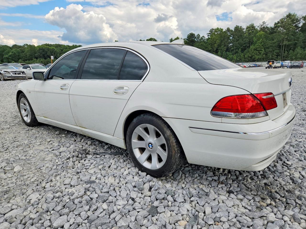 2006 Bmw 750 Li White vin: WBAHN835X6DT36988