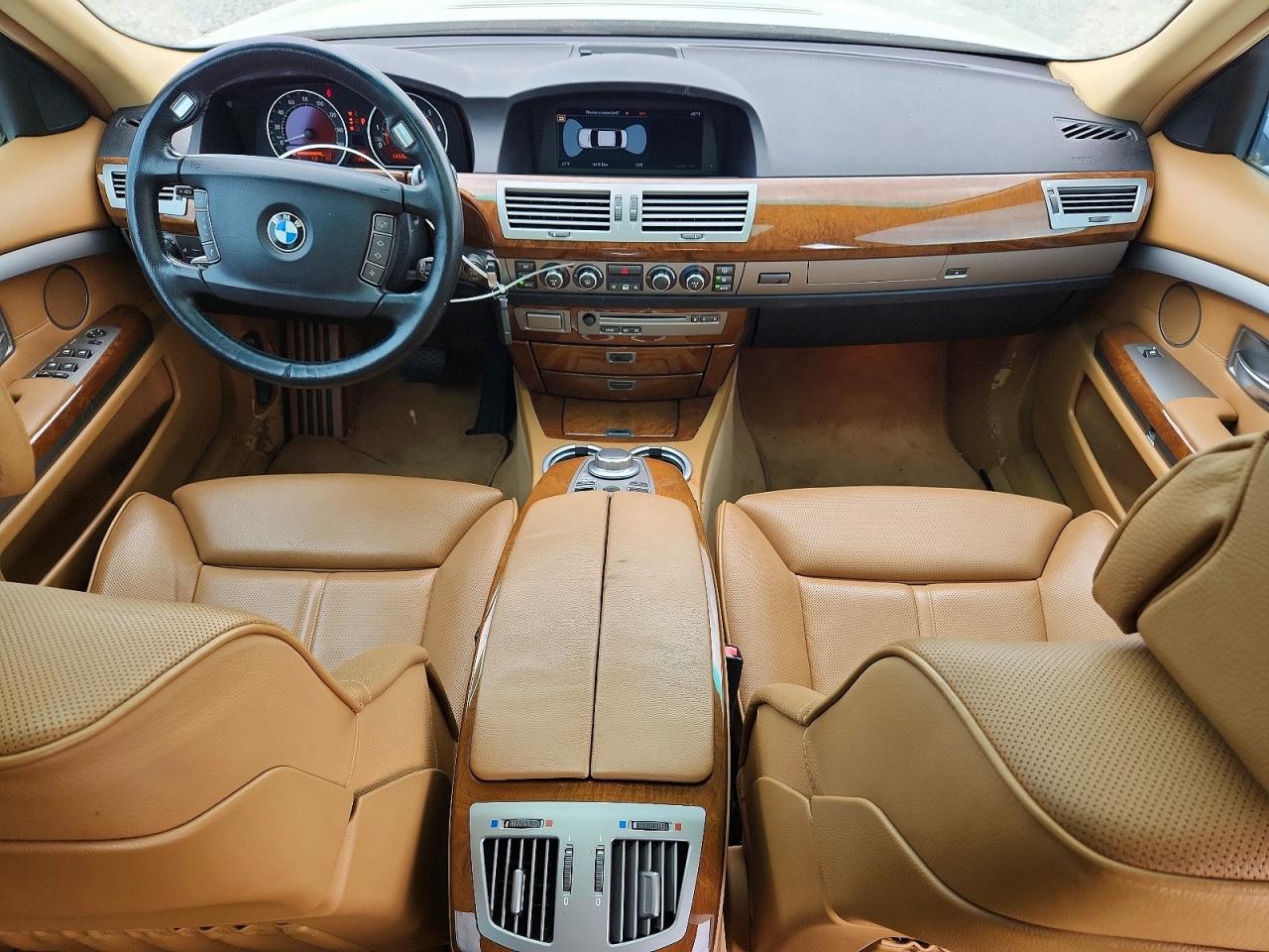 2006 Bmw 750 Li White vin: WBAHN835X6DT36988