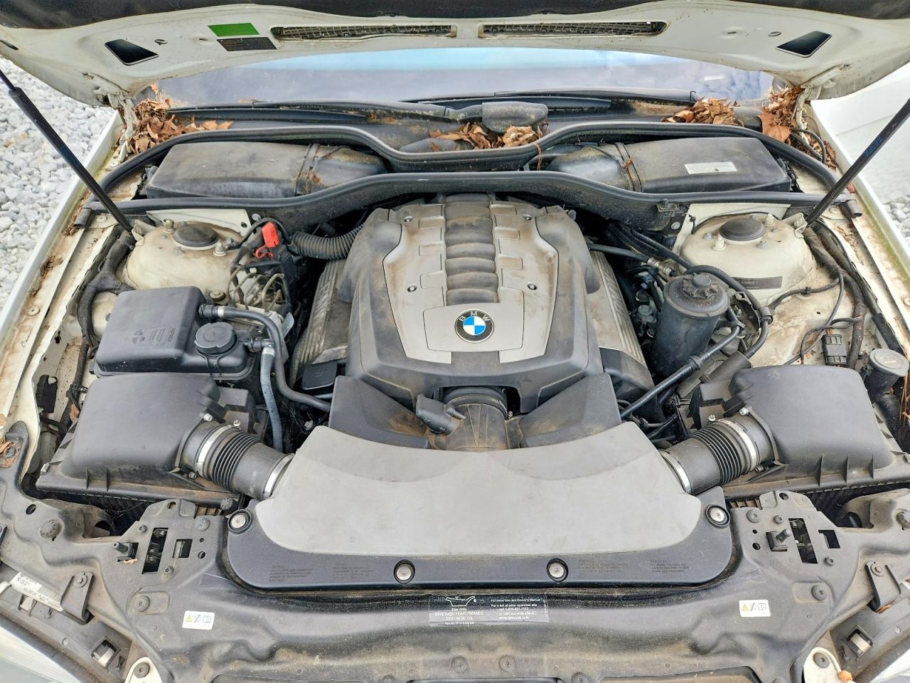 2006 Bmw 750 Li White vin: WBAHN835X6DT36988