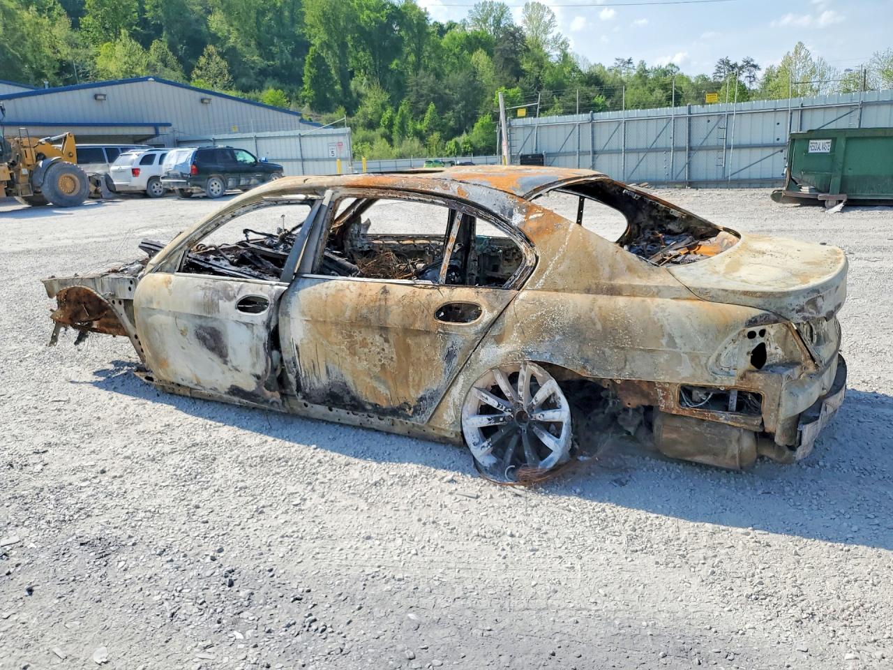 2007 Bmw 750 Пожар vin: WBAHN835X7DT66235