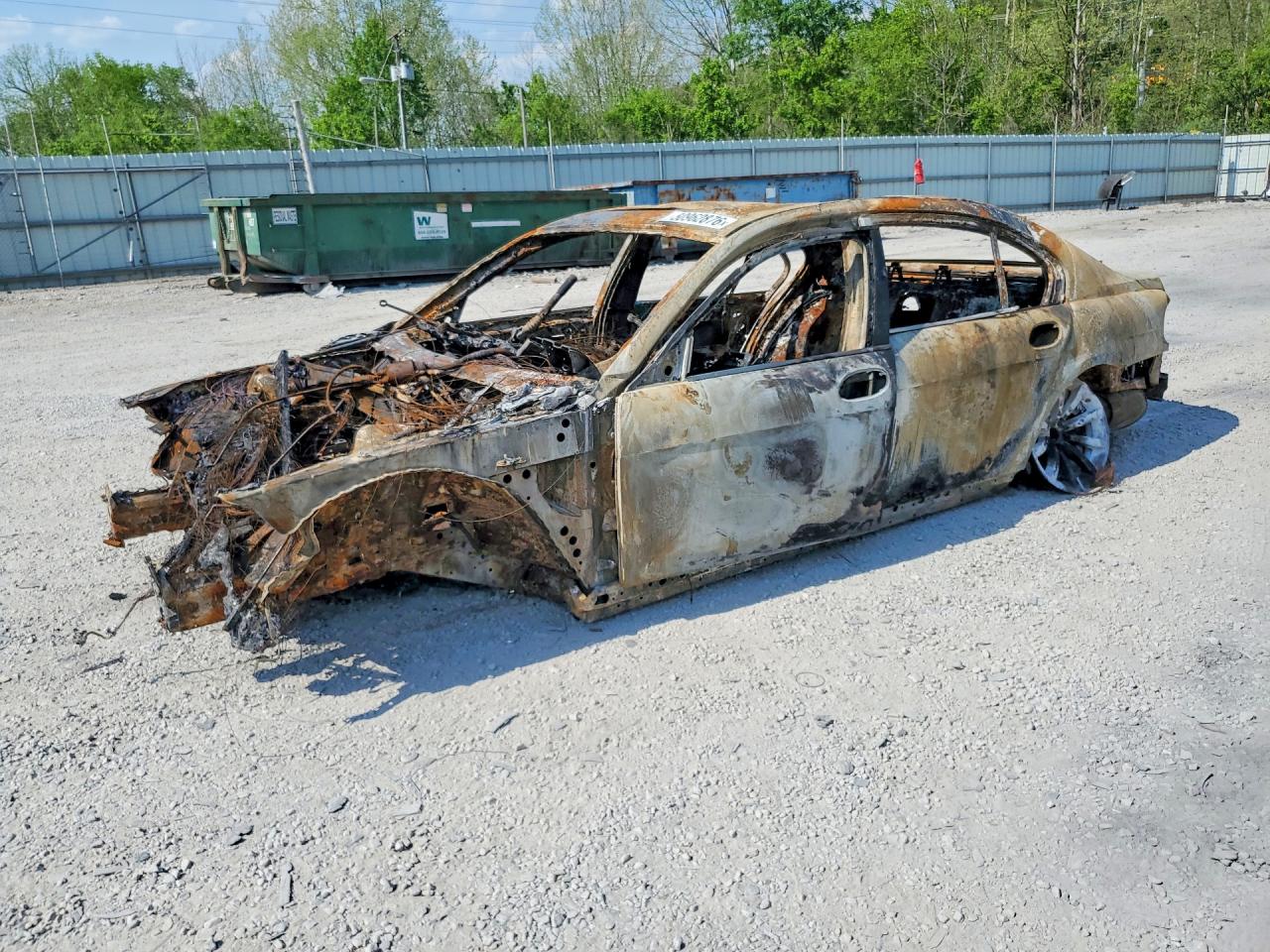 2007 Bmw 750 Пожар vin: WBAHN835X7DT66235