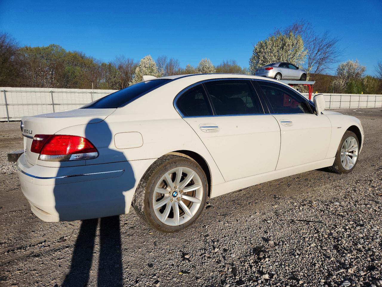 2007 Bmw 7 Series White vin: WBAHN835X7DT71080