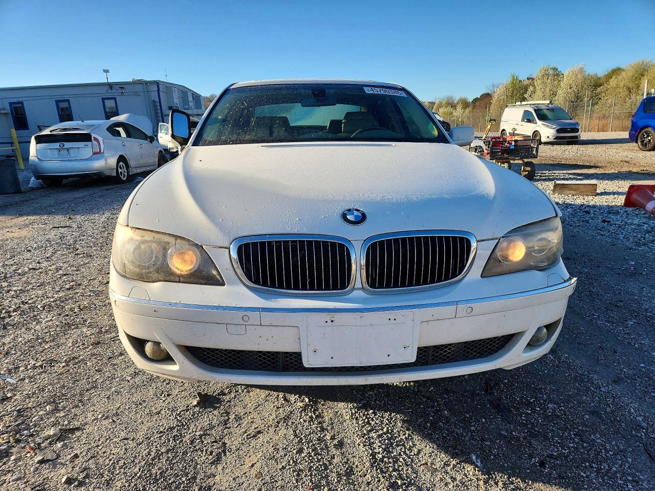 2007 Bmw 7 Series White vin: WBAHN835X7DT71080