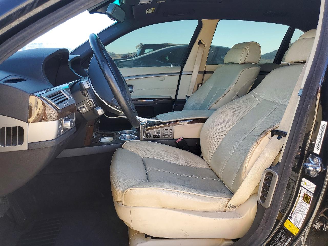 2008 Bmw 750 Li Black vin: WBAHN835X8DT78581