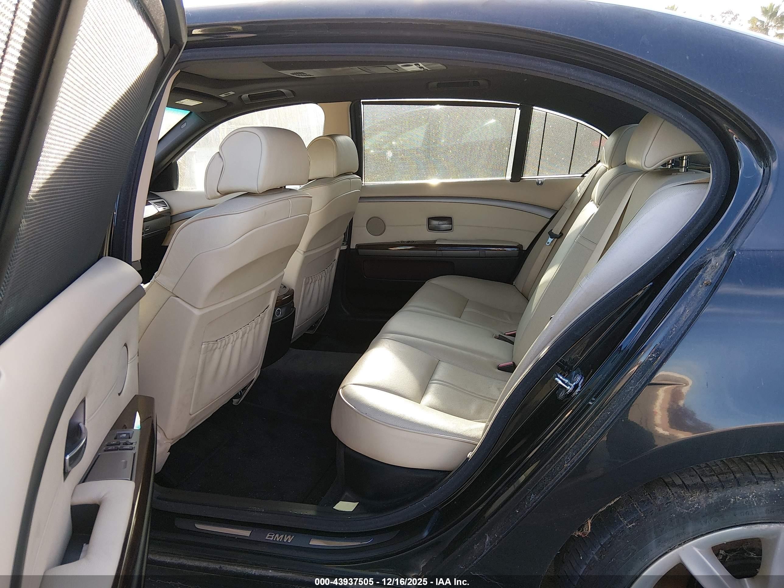 2008 Bmw 750li   Black vin: WBAHN835X8DT80587