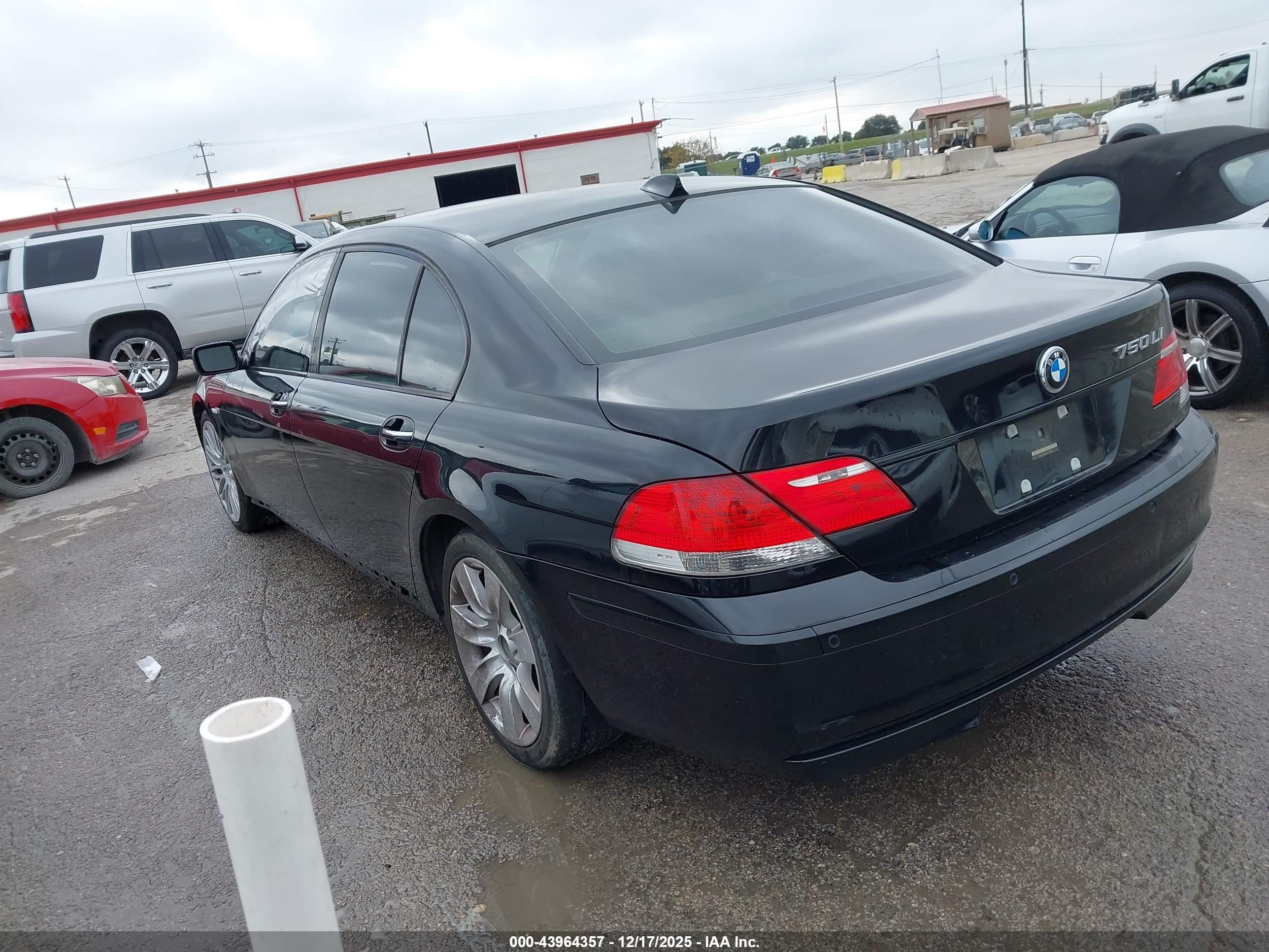 2008 Bmw 750li   Черный vin: WBAHN835X8DT81691