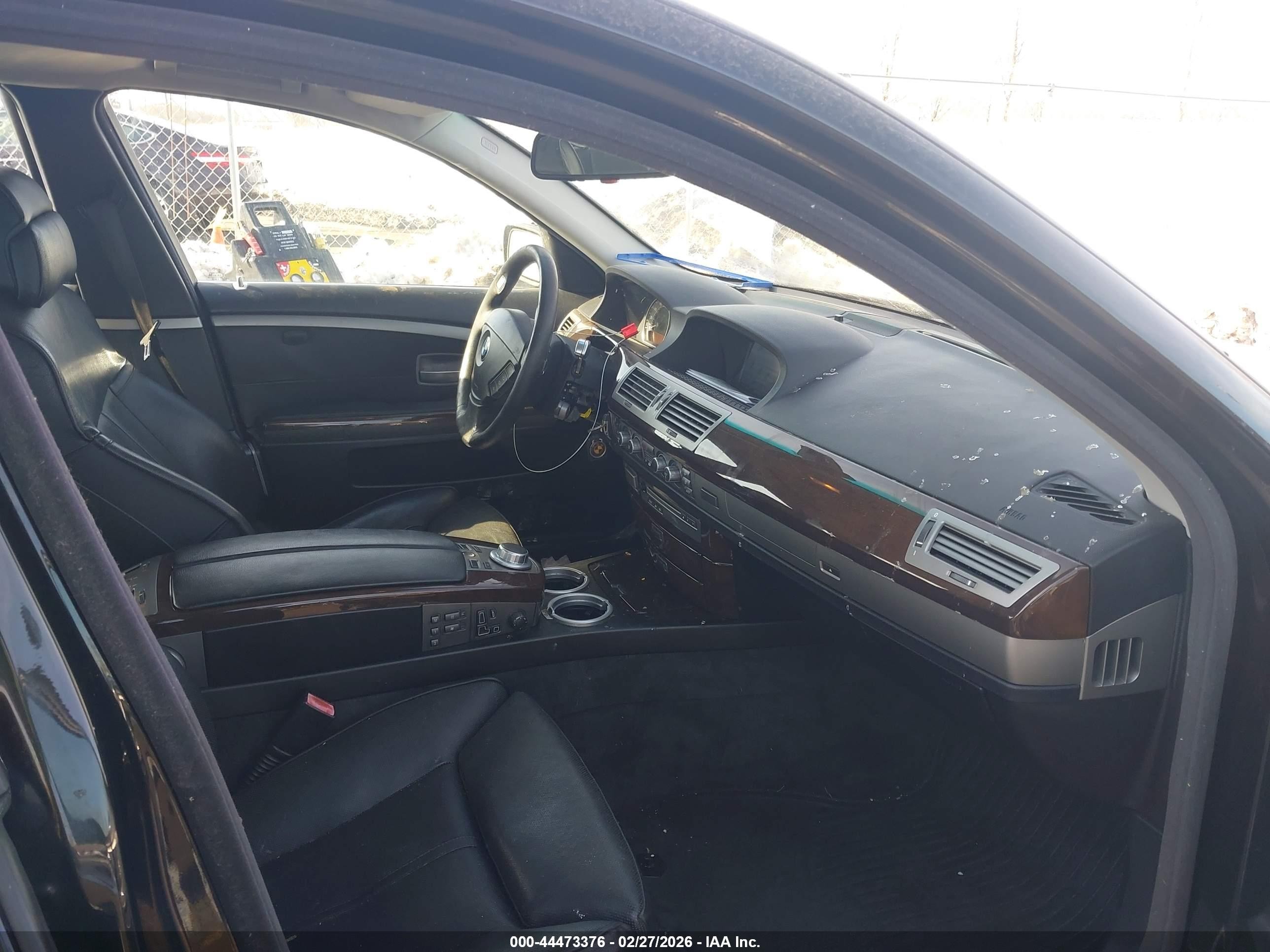 2008 Bmw 750li   Black vin: WBAHN835X8DT87880