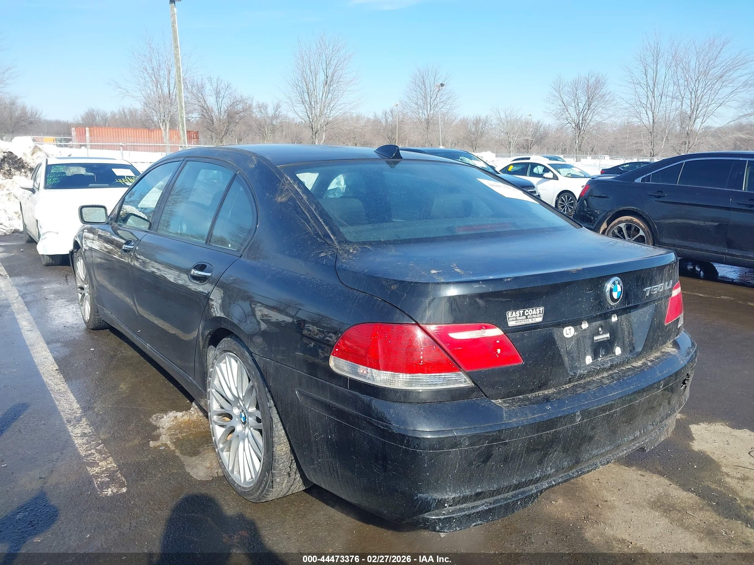 2008 Bmw 750li   Black vin: WBAHN835X8DT87880