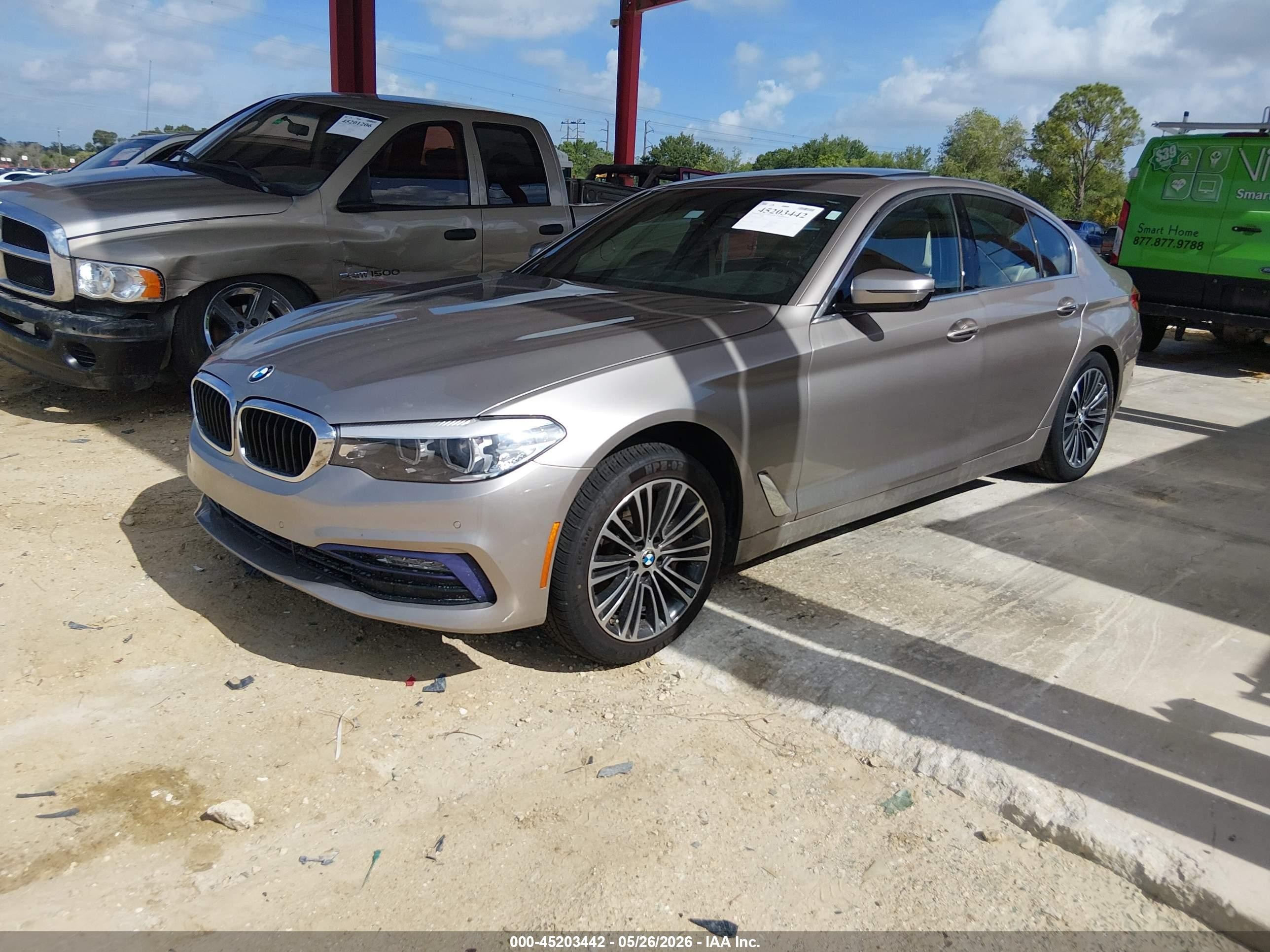 2017 Bmw 530i   Gray vin: WBAJA5C34HG893763