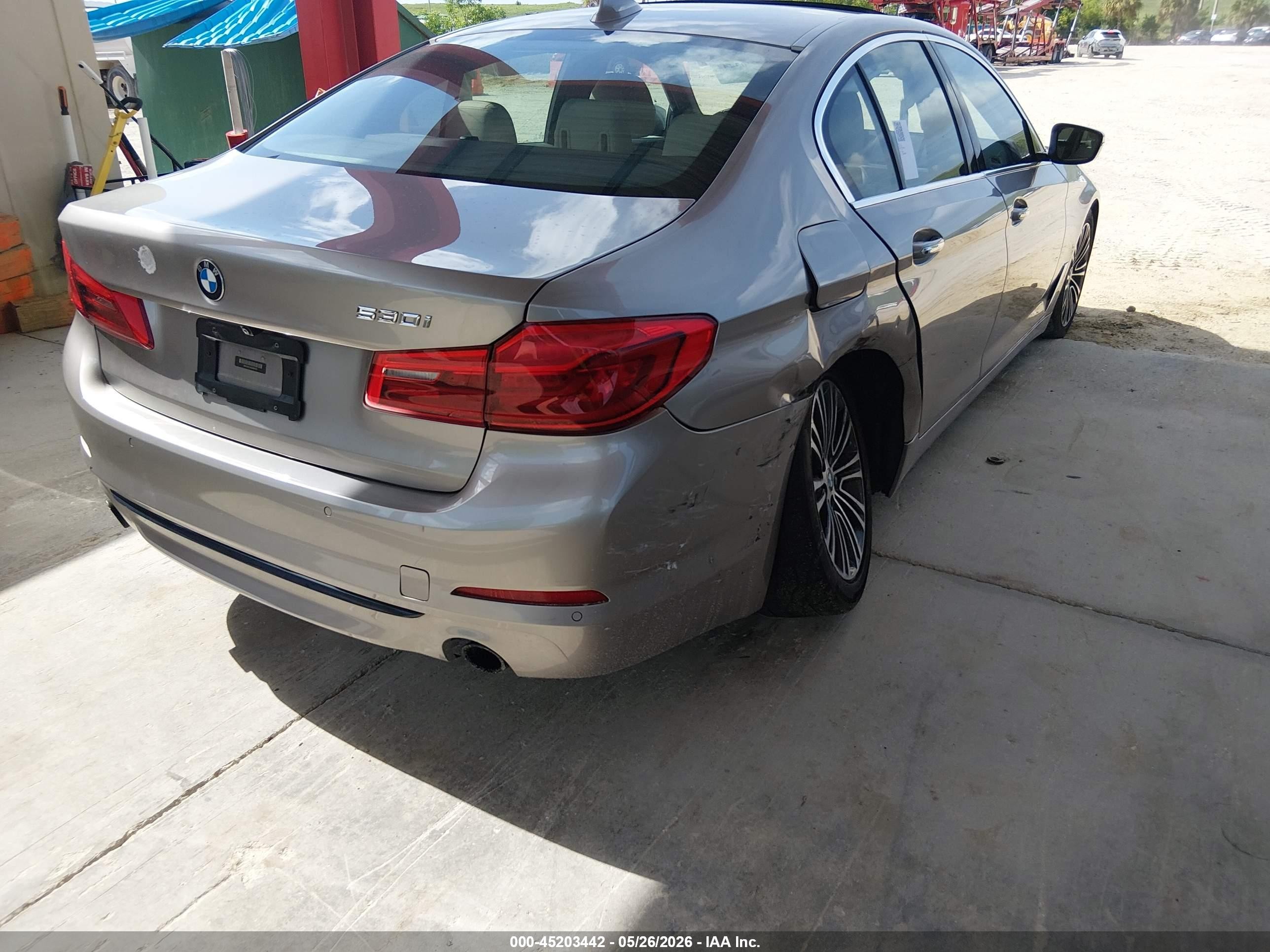 2017 Bmw 530i   Gray vin: WBAJA5C34HG893763