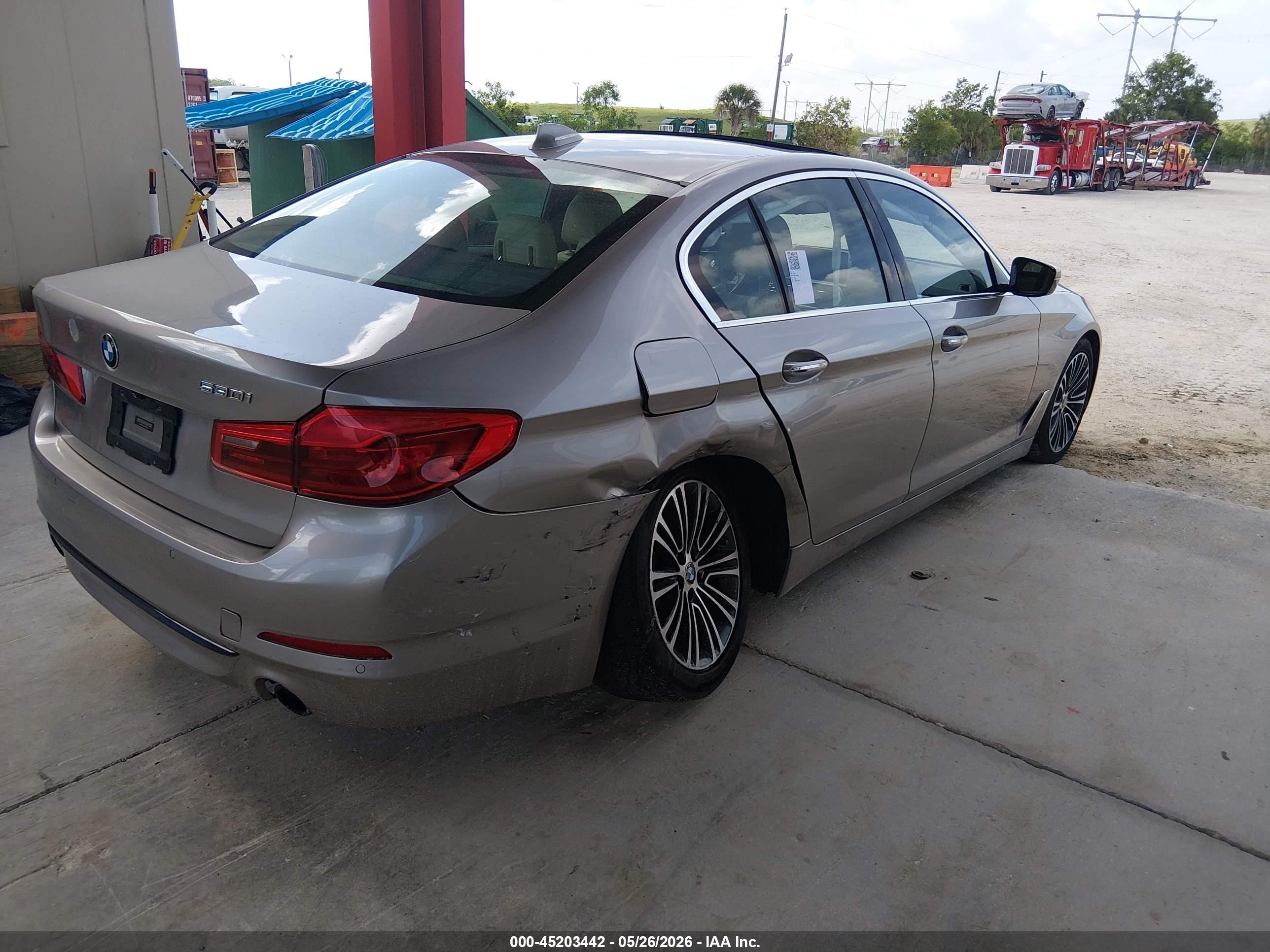 2017 Bmw 530i   Gray vin: WBAJA5C34HG893763