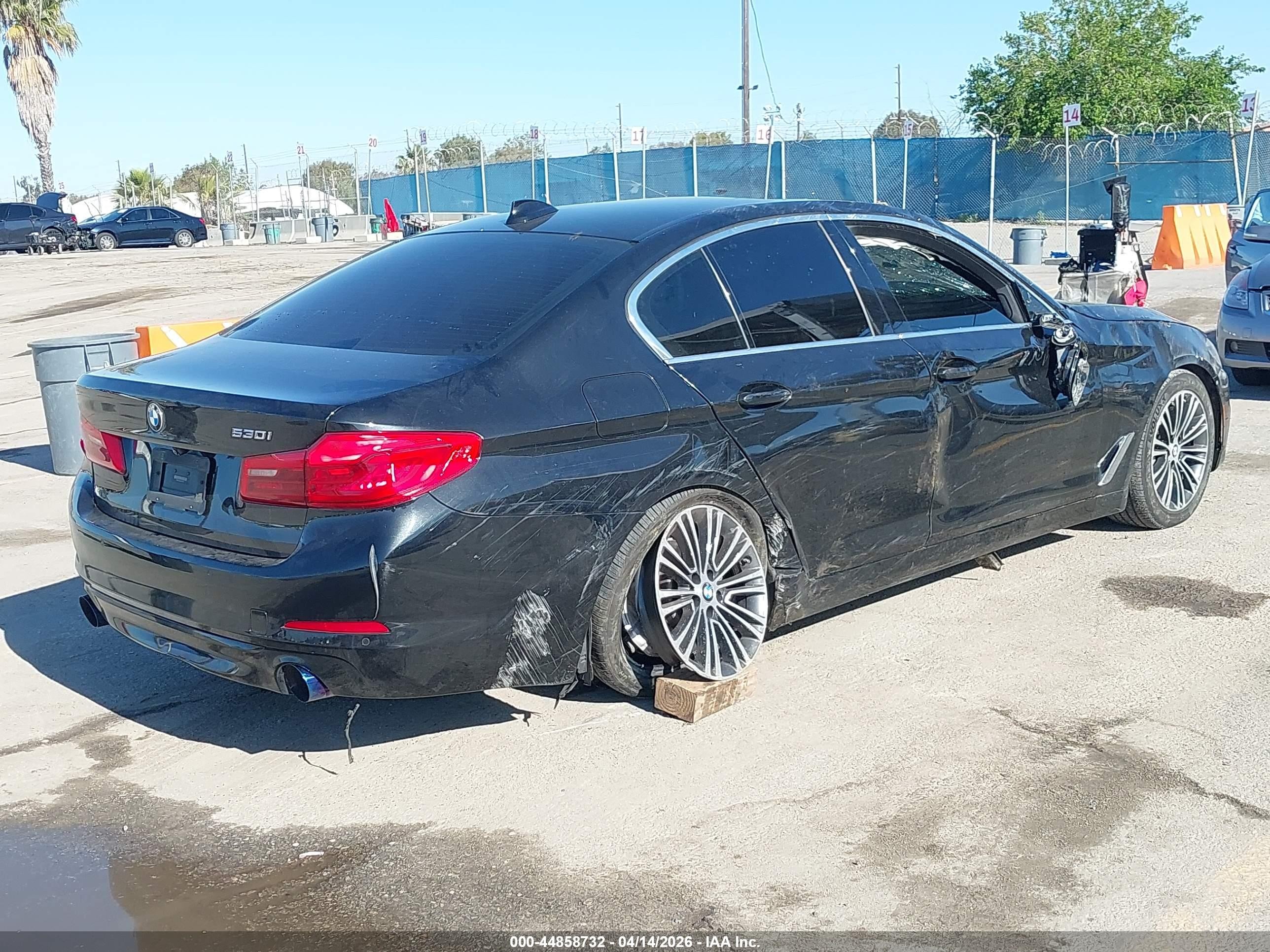 2019 Bmw 530i Black vin: WBAJA5C52KG900783