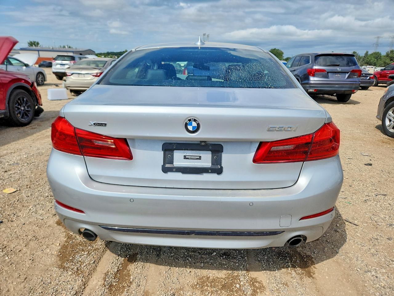 2017 Bmw 530 Xi Silver vin: WBAJA7C35HG904796