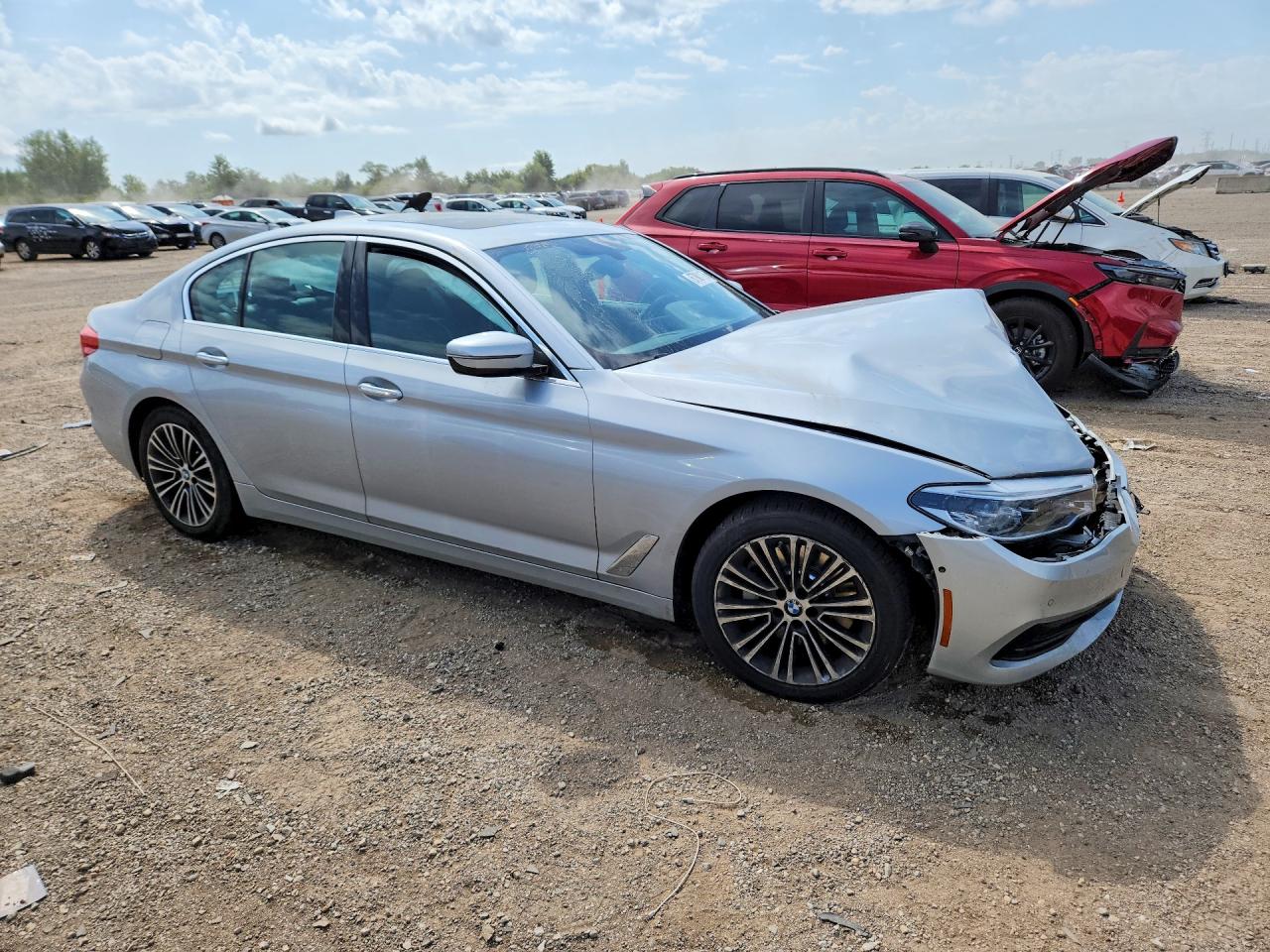 2017 Bmw 530 Xi Silver vin: WBAJA7C35HG904796
