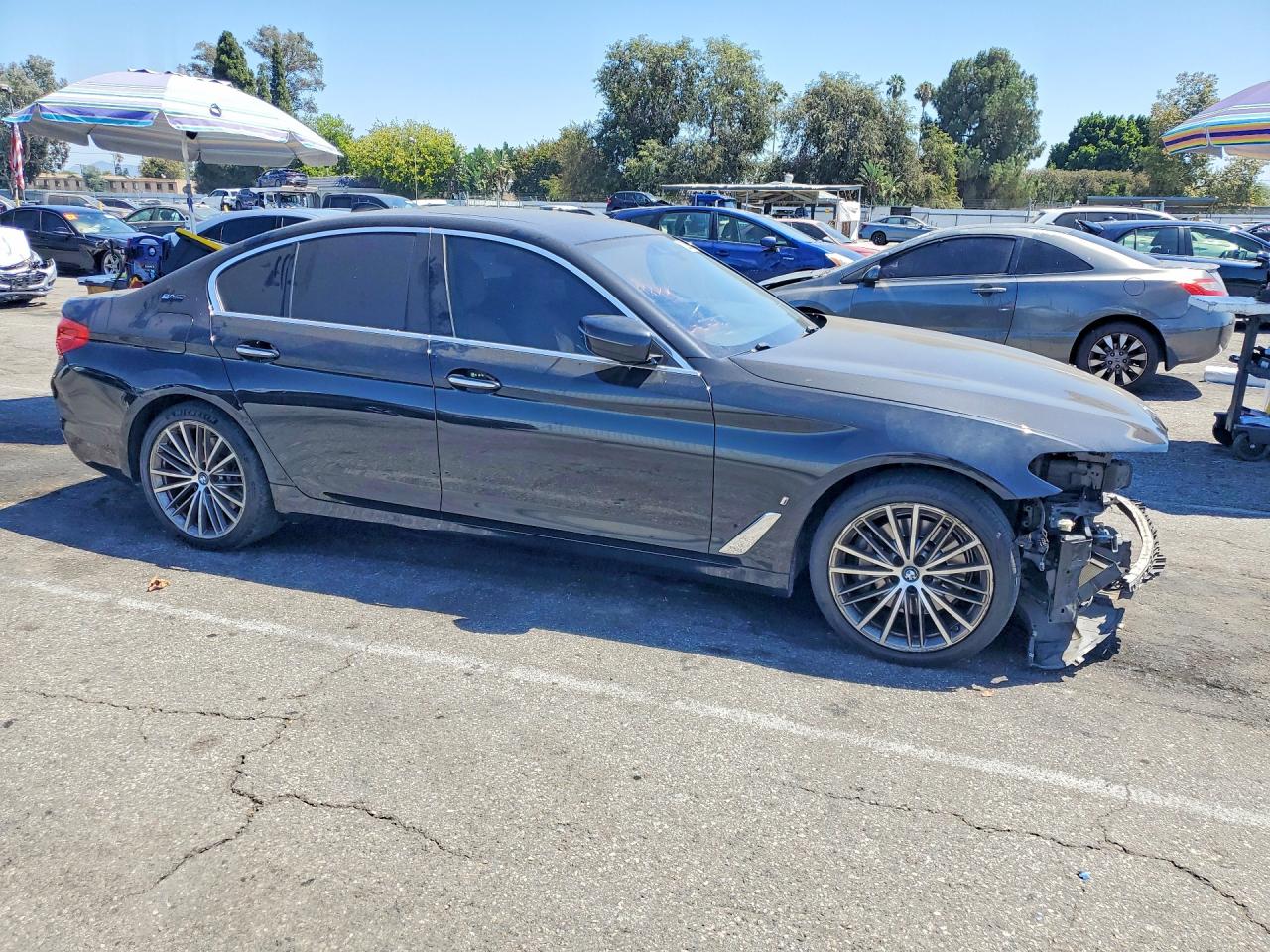 2018 Bmw 530e Black vin: WBAJA9C52JB033971