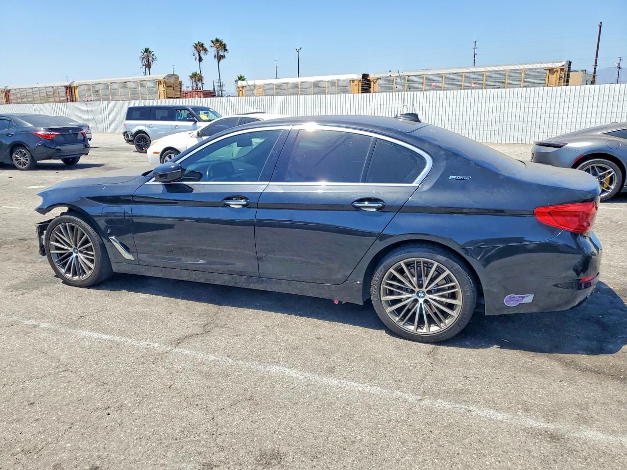 2018 Bmw 530e Black vin: WBAJA9C52JB033971