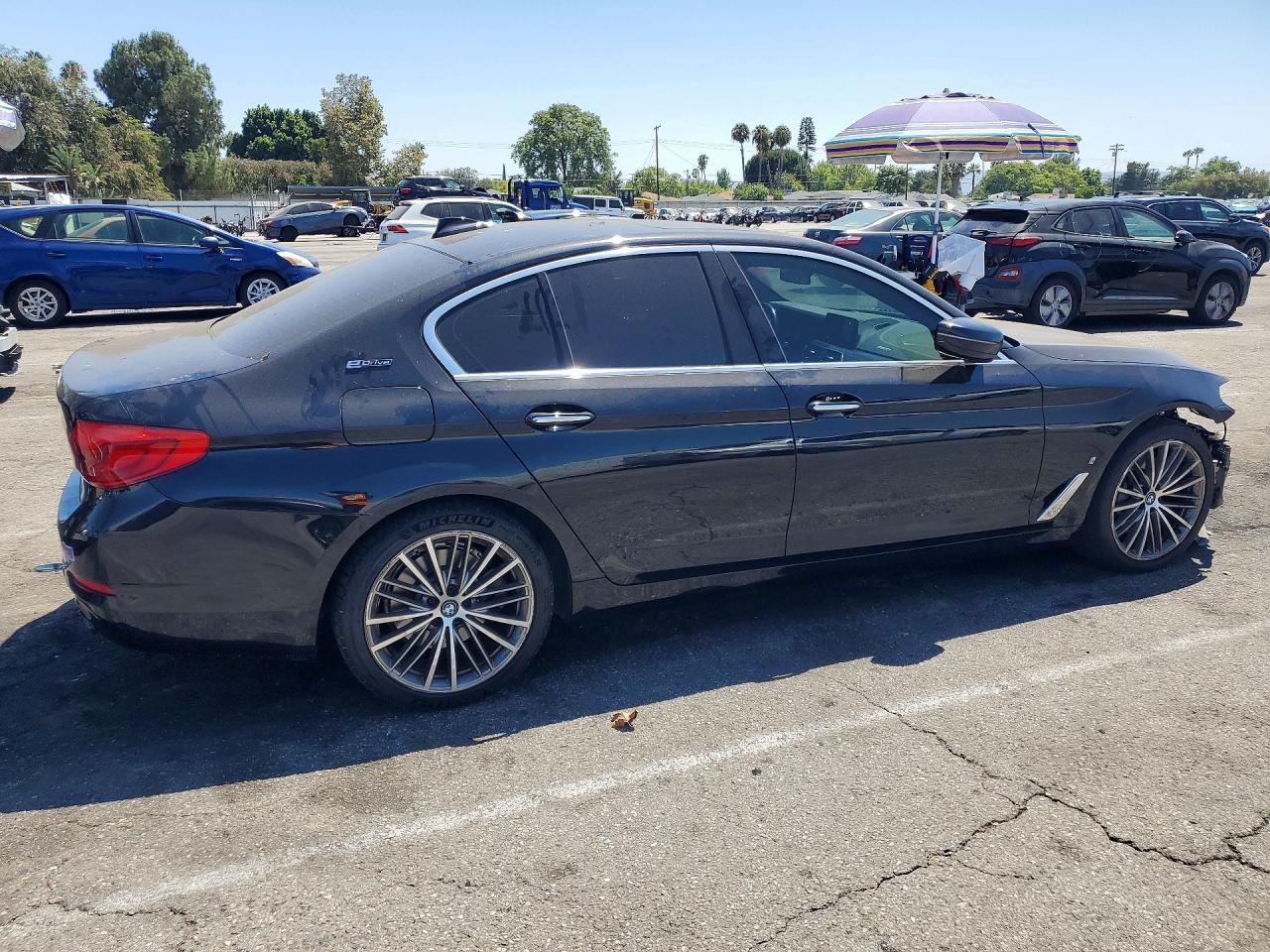 2018 Bmw 530e Black vin: WBAJA9C52JB033971