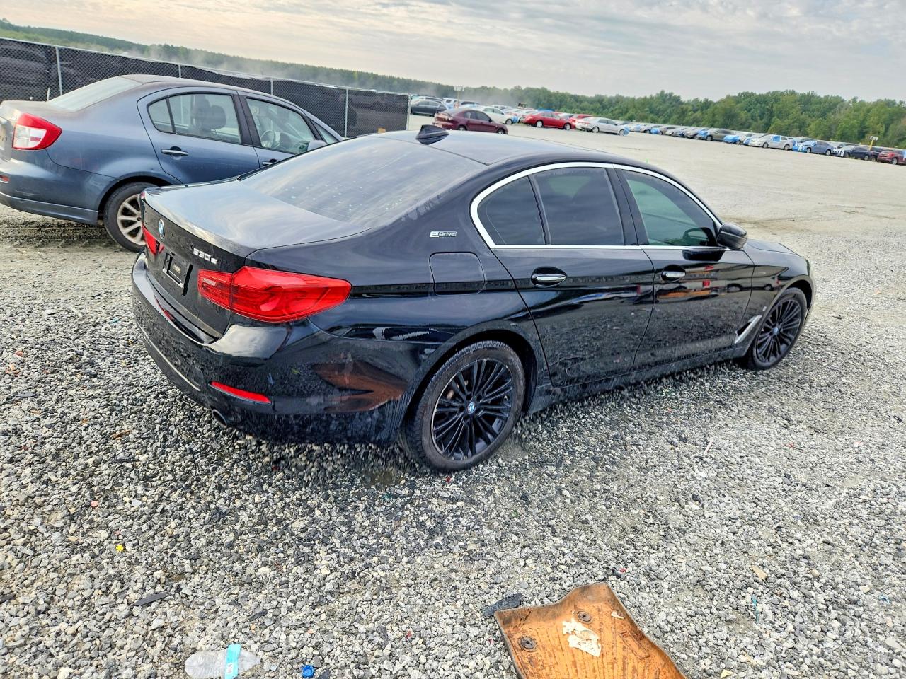 2018 Bmw 530e Синий vin: WBAJA9C57JB033206