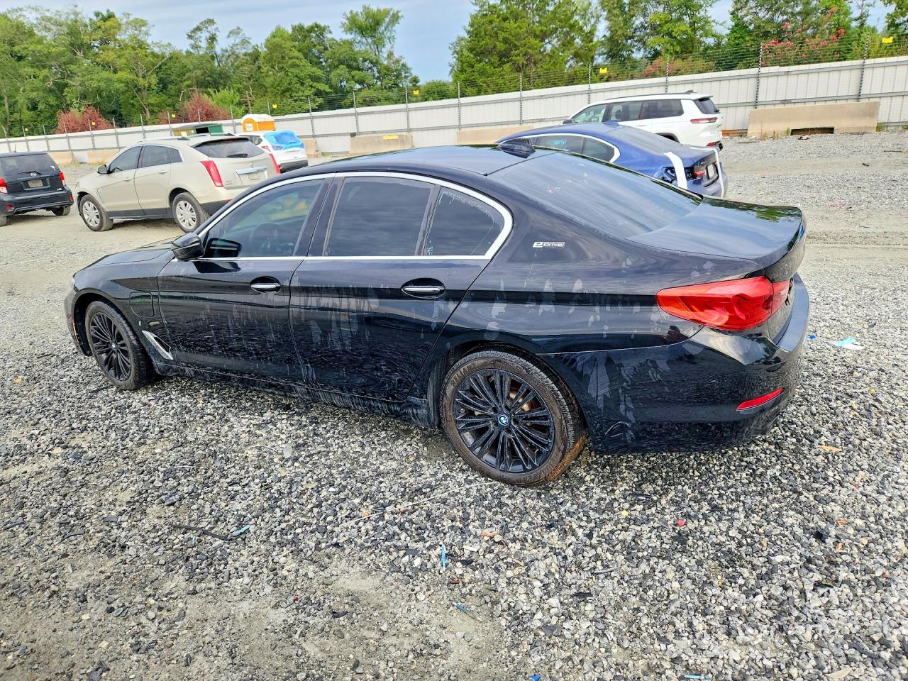 2018 Bmw 530e Синий vin: WBAJA9C57JB033206