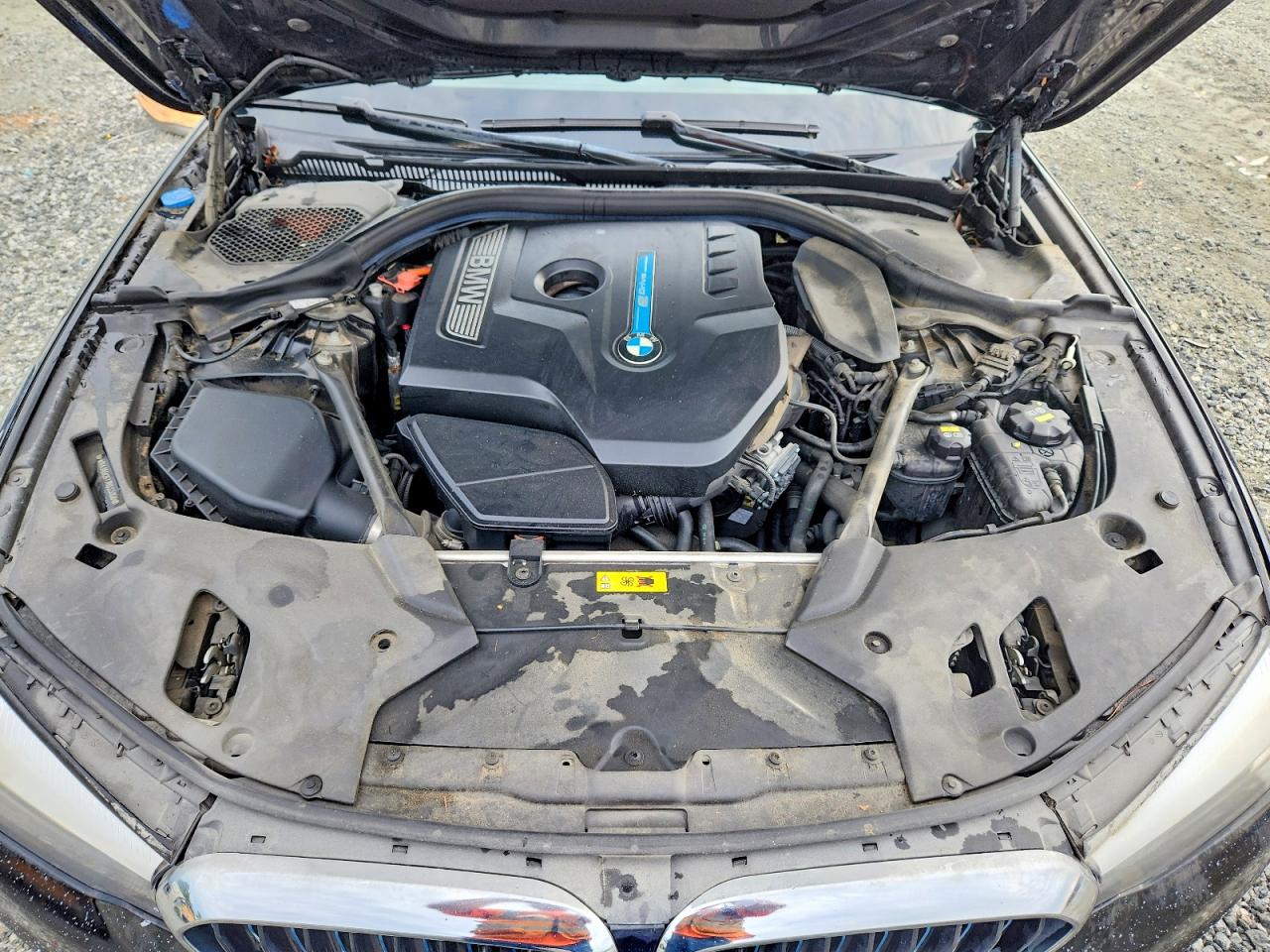 2018 Bmw 530e Синий vin: WBAJA9C57JB033206