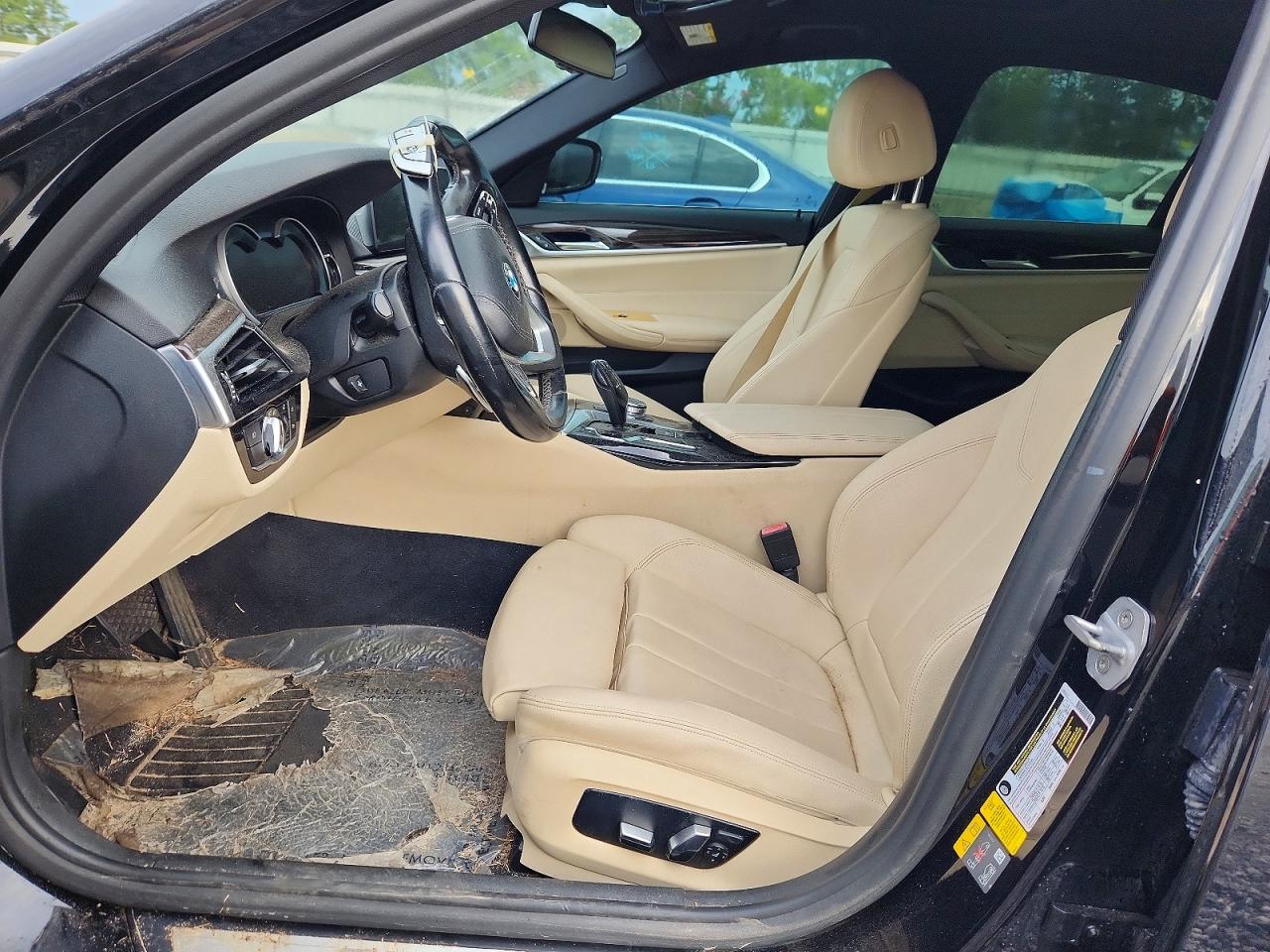 2018 Bmw 530e Синий vin: WBAJA9C57JB033206